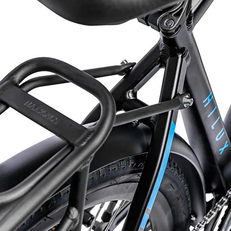 Ampere Hilux 700c Wheel Electric Bike Black and Blue-9